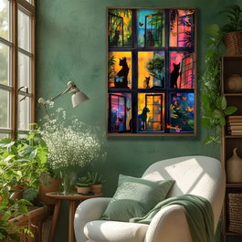 Wallity Cuadro Decorativo GE163-L Multicolor